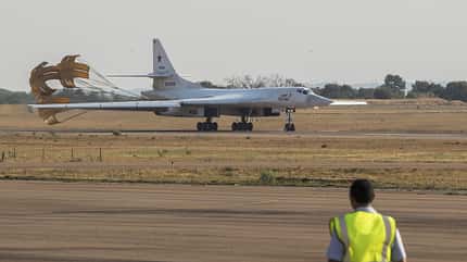 Tupolew, Tu160, Blackjack, Tupolev, Tu-160M, Tu-160, Russland Nuklearbomber Tupolew Tu-160 der russischen Luftwaffe.