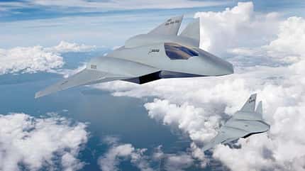 NGAD, Next Generation Air Dominance, Kampfjet, Zukunft, USAF, General Atomics, Collaborative Combat Aircraft, Lockheed Martin, Navy, Anduril, Boeing, MQ28, Collins