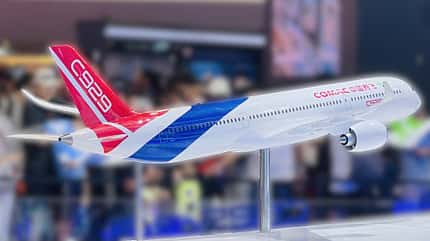 Comac, C929, CR929, China Modell des geplanten chinesischen Großraumjets Comac C929.