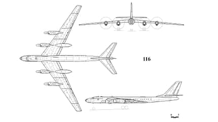 Tupolew Tu-116, Tu116, Tu-95, Turboprop, SSSR-76463, SSSR, Kusnezow NK-12MK Propellerturbine, Kabine