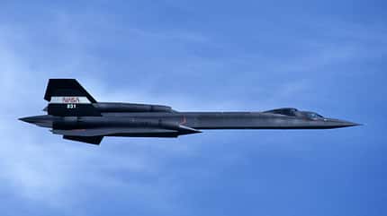 SR-71B Blackbird der NASA im Flug