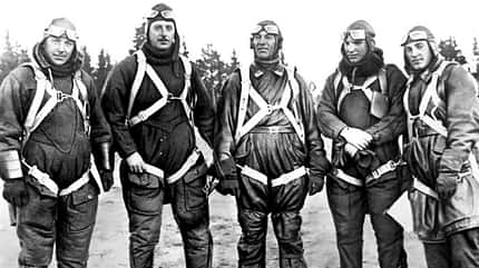 Tupolew, Sowjetunion, Mutterschiffe Sowjetische Piloten Gruppenbild