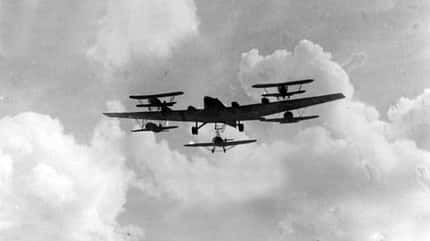 Tupolew, TB-3 Tupolew TB-3 mit Jäger-Gespann im Flug