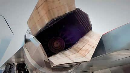 Suchoi, Su57, Felon, NPO Saturn, AL51F Neue Stealth-Schubdüse für die Suchoi Su-57.