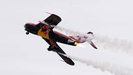 Mikojan MiG-17 Fresco beim Start mit Nachbrenner