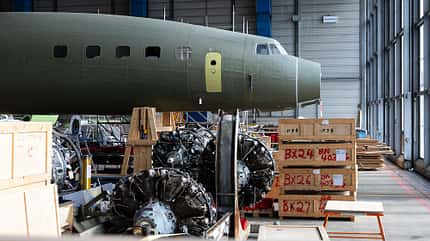 Bug und Sternmotoren der Lockheed Super Star