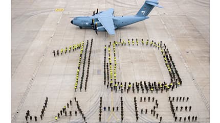 Airbus, A400M, Luftwaffe Airbus A400M Luftwaffe Gruppenbild "10 Jahre"