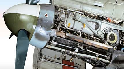 Flugmotor, DB 605, Daimler Benz, Messerschmitt,Me 109,Bf 109,Daimler Benz DB 605,Flugmuseum Messerschmitt,Luftwaffe,WWII Bf 109 G-6 in Manching mit geöffneter Motorhaube