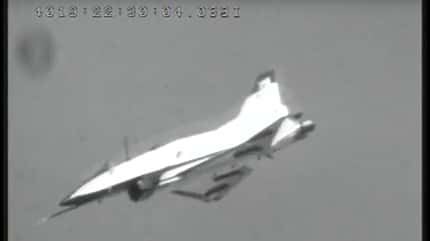 X-31, Rockwell, NASA, MBB, Dasa Führerlose X-31 im Sturzflug