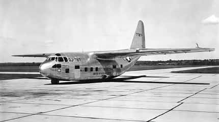 Lastensegler Chase XCG-20 am Boden Lastensegler Chase XCG-20 am Boden