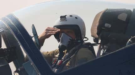 Suchoi, Su57, Stealth, Felon, F35, Indien, Aero India Suchoi Su-57 mit Pilot Sergej Bogdan bei der Aero India 2025.