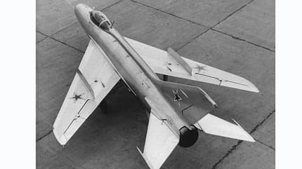 Mikojan, MiG-21, Je-2 MiG-21-Prototyp Je-2 von oben