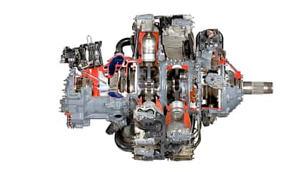 Detailansischt eines Pratt and Whitney R-2800 Double Wasp