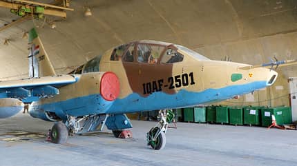 Suchoi, Su-25, Frogfoot, Irak Doppelsitzige Suchoi Su-25 Frogfoot des Irak