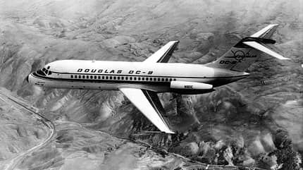 Douglas, DC-9 Erste Douglas DC-9 im Flug