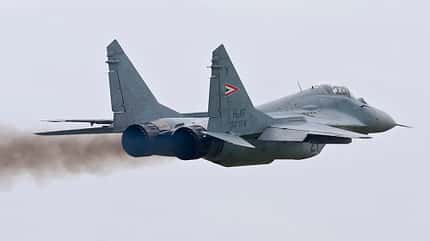 MiG29, MiG-29, Ungarn, Serbien, Fulcrum, Mikojan MiG-29 der ungarischen Luftwaffe.