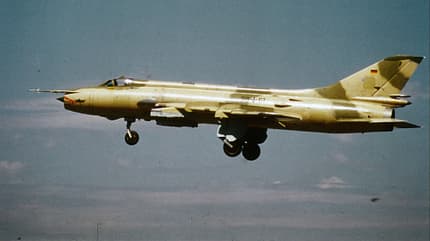 Suchoi, Su-20, Fitter, Manching Suchoi Su-20 Fitter im Landeanflug