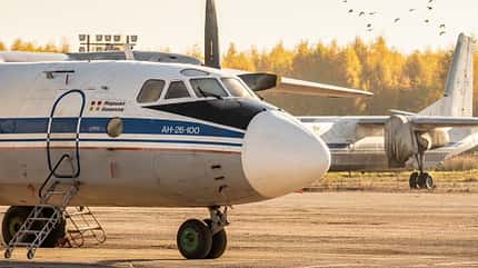 Antonow, Antonov, Russland, Kostroma, An-26, An26 Antonow An-26 in Russland.