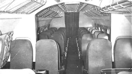 Tupolew Tu-124, Regionalairliner, UdSSR, Aeroflot, Turbofan, Regionalverkehrsflugzeug Kabineninnenansicht Tupolew Tu-124