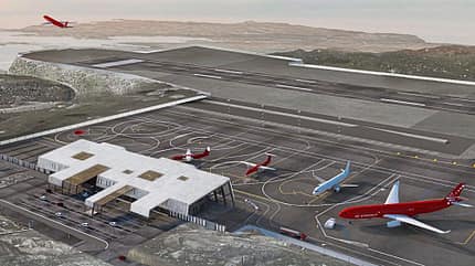 Grönland, Flughafen Nuuk, Terminal Eröffnung, Einweihung Flughafen Nuuk Konzept