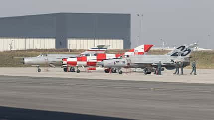 Kroatiens letzte MiG-21 in Zagreb-Pleso, März 2025. Kroatiens letzte MiG-21 in Zagreb-Pleso, März 2025.