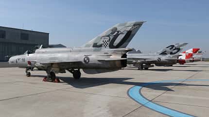 Kroatiens letzte MiG-21 in Zagreb-Pleso, März 2025. Kroatiens letzte MiG-21 in Zagreb-Pleso, März 2025.