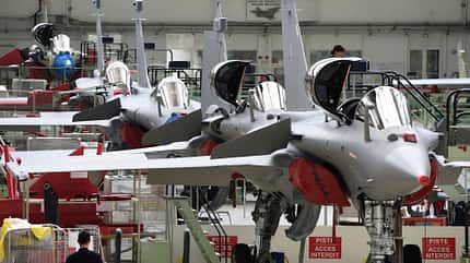 Rafale, Dassault Aviation, Kampfjet, Militär, Endmontagelinie Dassault Rafale Endmontagelinie im Dassault Werk in Bordeaux-Mérignac