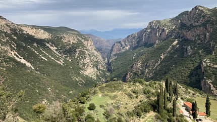 Vouraikos-Canyon in Griechenland.
