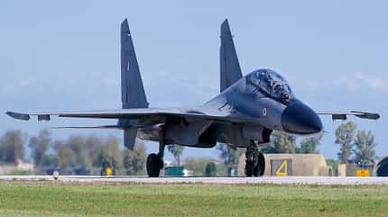 Suchoi, Su-30MKI, Indien Suchoi Su-30MKI Indien beim Rollen