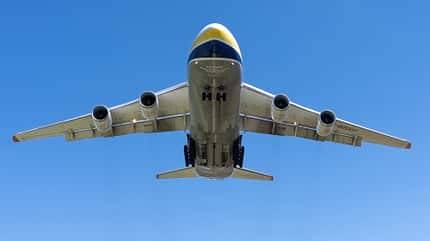 Antonow An-124 von Antonov Airlines in Aktion. 