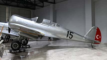 Museum, Istanbul, Türkei, Curtiss, CW22 Curtiss-Wright CW22 im Luftfahrtmuseum Istanbul