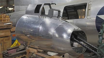 Boeing B-17, Desert Rat, Illinois, Desert-Rat-Projekt, Bomber, USAF Restaurierter Heckstand der Boeing B-17 "Desert Rat"