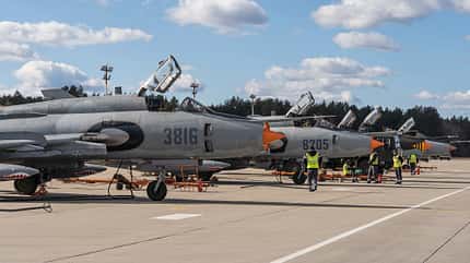 Su22, Suchoi, Su-22, Sukhoi, Polen, Miroslawiec, Fitter Die letzten Suchoi Su-22 in Polen in Aktion auf dem Fliegerhorst Miroslawiec.