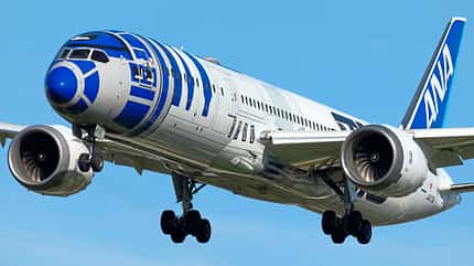 ANA, All Nippon Airways, Airline, Japan, Sonderlackierungen, Pokémon, Star Wars, Boeing 777, Boeing 737, Boeing 767F, 787-9 Boeing 787-9 von ANA mit Star-Wars-Sonderlackierung