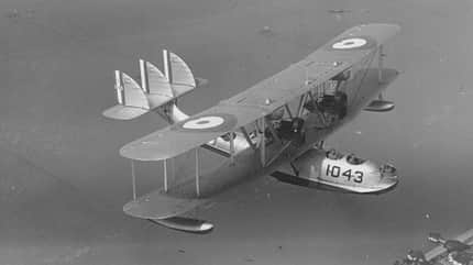 Supermarine Southampton Flugboot, 1043, Supermarine Aircraft, Royal Air Force, RAF, Reginald J. Mitchell RAF Supermarine Southampton S1043 nahe Alexandria