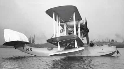 Supermarine Southampton Flugboot, 1043, Supermarine Aircraft, Royal Air Force, RAF, Reginald J. Mitchell Türkische Supermarine Southampton N3 auf dem Wasser.
