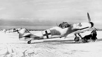  Bf 109 G-6 der 2. Staffel des JG 54 „Grünherz“ an der Ostfront