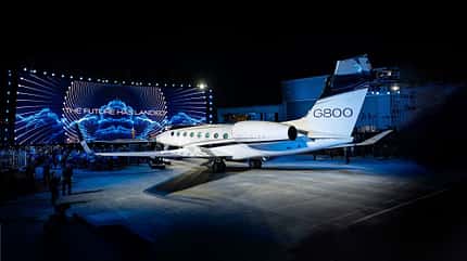 Gulfstream G800, Business Aviation, Business Jet, Geschäftsreisejet, Aerospace Savannah Gulfstream G800 beim Rollout im Oktober 2021