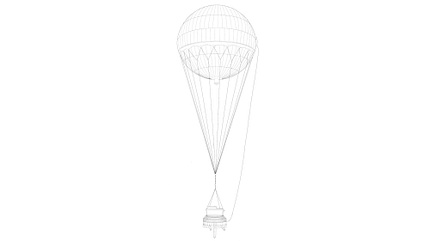 Fu-Go Ballonbombe, Brandballon, Ballon als Waffe, Japan, Zweiter Weltkrieg, Japanische Marine Zeichnung einer japanischen Fu-Go-Ballonbombe