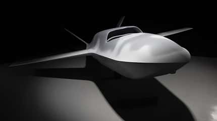 Modell des YFQ-42A von General Atomics
