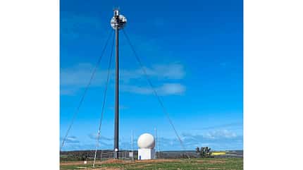 Fernerkundungssatellit Biomass, ESA, Europäischen Raumfahrtagentur, Wald, Reflektor, L3Harris, Airbus Defence and Space, Vega-C Trägerrakete, "Earth Explorer Research“-Mission Ein spezieller Transponder in Australien der die Biomass-Mission unterstützt