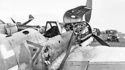 Bf 109 K-4 vom Stab der III./JG 6 bei Kriegsende