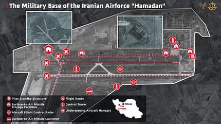 F-4, Phantom, Iran Darstellung der Luftangriffe auf Fliegerhorst Nojeh