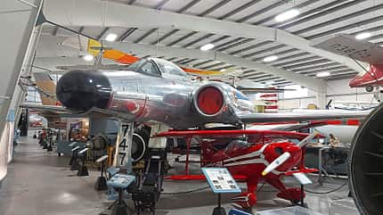 Atlantic Canada Aviation Museum, Kanada, Luftfahrtgeschichte, CP-121, CP-107 Argus, Harvard Link-Trainer, Avenger-Wasserbomber, V8-Motor Orenda, CF-100 Canuck CF-100 Canuck im Atlantic Canada Aviation Museum