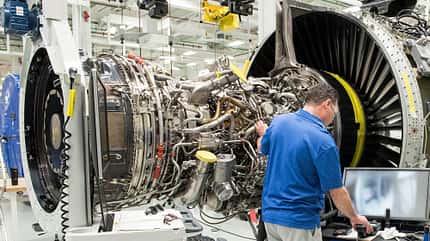 Pratt 6 Whitney, GTF, Getriebefan, PW1100G-JM, Endmontage