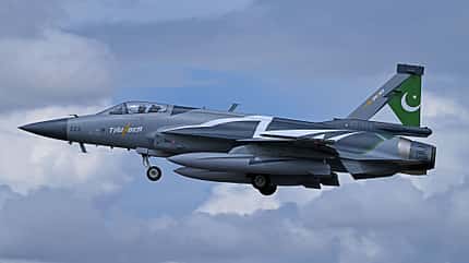JF-17 Pakistan beim Start in Fairford