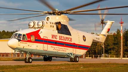 Mil, Mi26, Mi-26, HALO, Belarus Mil Mi-26 im Einsatz beim Katastrophenschutz von Belarus
