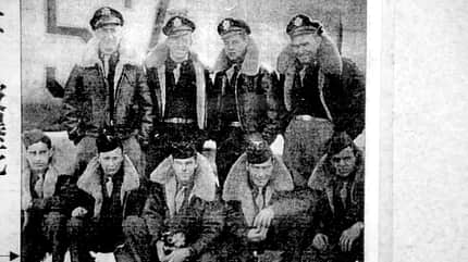 US-Soldaten, Hiroshima, US-Pilot, Kriegsgefangene, Atombombe, Japan Crew eines der US-Bomber, die beim Angriff auf Hiroshima getöten wurden