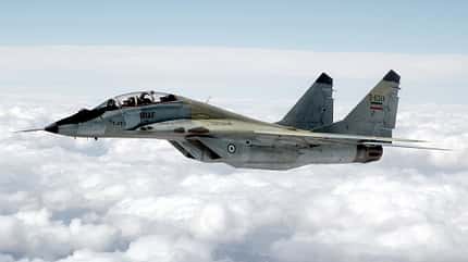 MiG-29, MiG29, Iran, IRIAF, MiG, Mikojan MiG-29 der iranischen Luftwaffe in Aktion. Fliegen sie immer noch?