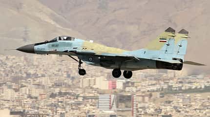 MiG-29, MiG29, Iran, IRIAF, MiG, Mikojan MiG-29 der iranischen Luftwaffe in Aktion. Fliegen sie immer noch?